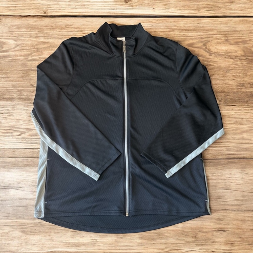 Alo Jacket Mens XXL Black Cool Fit Zip Athletic Top